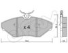 CIFAM 822-887-0 Brake Pad Set, disc brake